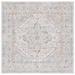 SAFAVIEH Bel Air Ezra Traditional Area Rug 6 7 x 6 7 Square Ivory/Grey