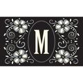 Toland Home Garden Classic Monogram- M Personalized Initial Door Mat 18x30 Inch Doormat