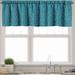 Ambesonne Garden Art Valance Pack of 2 Curly Branches Bubbles 54 X18 Petrol Blue and Seafoam