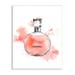 Stupell Industries Pink Fashion Watercolor Cosmetic Perfume Bottle Designer Glam 13 x 19 Design by Ziwei Li