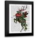 Fab Funky 15x18 Black Modern Framed Museum Art Print Titled - Strawberry Deer