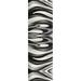 Rug Branch Modern Abstract Boho Black Grey Indoor Runner Rug - 2x15