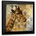 Pinto Patricia 12x12 Black Modern Framed Museum Art Print Titled - Golden Safari III (Giraffe)