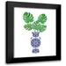 Seven Trees Design 15x18 Black Modern Framed Museum Art Print Titled - Watercolor Blue Jar