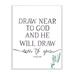 Stupell Industries He Will Draw Near Faith Phrase Green Sprout Wall Plaque by Onrei