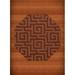 Dalyn Dover Area Rug DV13 Dv13 Coral Squares Maze 8 x 8 Octagon