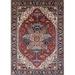 Ahgly Company Indoor Rectangle Mid-Century Modern Light French Beige Brown Persian Area Rugs 2 x 4