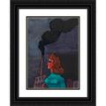 Karl Wiener 18x24 Black Ornate Framed Double Matted Museum Art Print Titled: Untitled; Out of; â€˜The 150 Leavesâ€™ IV (1940)