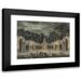 Robert Adam 24x19 Black Modern Framed Museum Art Print Titled - A Design for Illuminations to Celebrate the Birthday of King George III (1763)