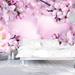 Tiptophomedecor Peel and Stick Floral Wallpaper Wall Mural - Say Hello To Spring - Removable Wall Decals