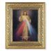 Divine Mercy Picture Framed Wall Art Decor Large Gold-Leaf Acanthus-Leaf Carvings Ornate Frame