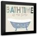 Santiago Daniela 20x20 Black Modern Framed Museum Art Print Titled - Bath Time