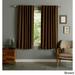 Aurora Home Solid Insulated Thermal Blackout 63-inch Curtain Panel Pair