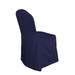 Efavormart 20PCS Round Top Navy Blue Polyester Banquet Chair Covers Linen Dinning Chair slipcover For Wedding Party Event Catering