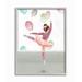 Stupell Industries Jumping Ballerina Little Dancer Girl Balloons Pink Framed Wall Art Design by Ziwei Li 11 x 14 Gray Framed