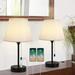 Bedside Table Lamps Set of 2 with Dual USB Ports Nightstand Lamps for Bedroom