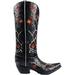 Urbalabs Western Cowboy Boot Vase 9.5 Inch Dark Floral Rose Flower Vase Decorative Cowboy Boots Vases Home Office Rustic Decor Country Living Wedding Centerpiece