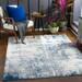 Hauteloom Lubao Living Room Bedroom Area Rug - Modern - Gray Beige Blue - 8 10 x 12 3