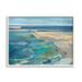 Stupell Industries Abstract Beach Landscape Pastel Cubism Painting Framed Art Print Wall Art 30x24 By Third and Wall