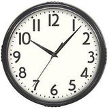 Westclox 32042BK 9.5 in. Round Wall Clock Black