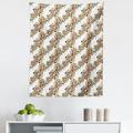 Abstract Geometry Tapestry Illustration of Colorful Round Blots on Streaks Spikes Splashes Fabric Wall Hanging Decor for Bedroom Living Room Dorm 5 Sizes White and Multicolor by Ambesonne