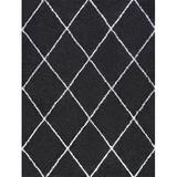 Tayse Jersey Shag Shag Area Rug JRS1103 Contemporary Dark Gray 8 9 x 12 2 Rectangle