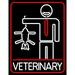 Veterinary Man And Cat Logo LED Neon Sign 15 x 19 - inches Black Square Cut Acrylic Backing with Dimmer - Bright and Premium built indoor LED Neon Sign for Defence Force.