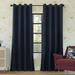 Sun Zero Oslo Theater Grade 100% Blackout Grommet Curtain Panel 52 x 54 Navy Blue (Single Curtain Rod Not Included)