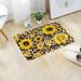 Loopsun Rugs New Home Bedroom Doormat Floor Soft Non-slip Sunflower Mat Rug Carpets Shoulder for Indoor and Outdoor Patios Kitchen and Hallway Mats - Washable Outside Carpet