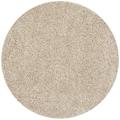 SAFAVIEH California Solid Plush Shag Area Rug Beige 8 x 8 Round