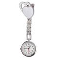 Heart Shaped Watch Waterproof Pocket Watch Fashion Creative Hanging Watch for Decor Use (White)