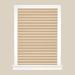 PowerSellerUSA Pleated Window Shades Window Blinds Room Darkening Blinds 1 Slats Vinyl Window Blinds Cordless Push-Pull Mini Blind Anti-UV Window Coverings Fits Windows 75 L x 48 W Beige