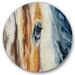 Designart Abstract Close-Up of A Beautiful Horses Eye I Farmhouse Circle Metal Wall Art 11x11 - Disc of 11