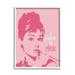 Stupell Industries Believe In Pink Audrey Hepburn Actress Text Design Framed Wall Art 16 x 20 Design by Ioana Horvat