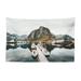 Landscape Tapestry Photo Lofoten Islands Norway Scandinavian Scenic Outdoor Ships Fishermen Fishery Fabric Wall Hanging Decor for Bedroom Living Room Dorm 2 Sizes Multicolor by Ambesonne