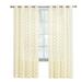 Collections Etc Noah Embroidered Grommet Top Curtain Panels Beige 53 x84