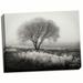 Gango Home Decor Tranquility I B&W by Vitaly Geyman (Ready to Hang); One 24x18in Hand-Stretched Canvas