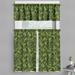Ambesonne Sage Valance & Curtain Evergreen Christmas Tree 55 x30 Olive Green Pale Green