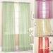 Walbest Glass Yarn Sheer Window Valance Curtain Pure Color Bedroom Home Wedding Decor (One piece)