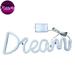 Neon Light Creative Decorative Dream Letters LED Neon Sign Wall Hanging Lamp Gift for Kids Room