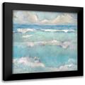 Riger Sue 15x15 Black Modern Framed Museum Art Print Titled - A Day at the Beach I