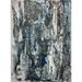 8 x 10 ft. Shades of Abstract Marble Area Rug Blue Gray & White