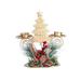 AnuirheiH Christmas Wrought Iron Candle Holder Decoration Ornaments Luxury Metal Candle Holder