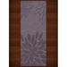 Dalyn Dover Area Rug DV17 Dv17 Viola Floral Leaves 2 6 x 12 Rectangle