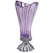 Plantica Amethyst Collection Modern Crystal Hand-Crafted Decorative Flower Vase - 16 Inch Footed Vase Amethyst