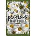 Daisy Flower Wall Art She is more precious than rubies proverbs bible verse religion Tin Wall Sign 8 x 12 Decor Funny Gift