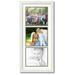 ArtToFrames Collage Photo Picture Frame with 3 - 8.5x10 Openings Framed in White with Chantilly and Black Mats (CDM-3966-901)