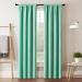 Eclipse Darrell Modern Blackout Thermal Rod Pocket Window Curtains for Bedroom or Living Room (Single Panel) 37 in x 84 in Mint