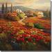 Artistic Home Gallery Poppy Fields By Roberto Lombardi Oversize Premium Stretched Canvas Wall Art