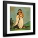 George Catlin 15x18 Black Modern Framed Museum Art Print Titled - Hee-Lah-Dee Pure Fountain Wife of the Smoke (1832)